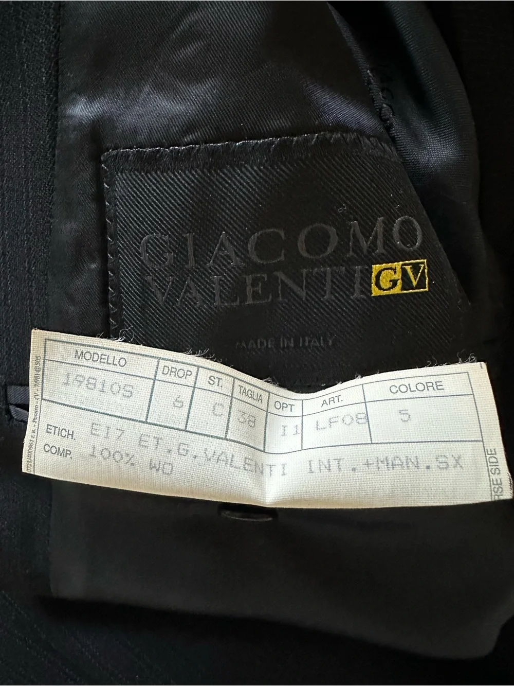 Giagomo Valenti versatile black